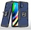 Ntech Hoesje geschikt voor Motorola G9 Plus Hoesje Heavy Duty Armor Hoesje Blauw - Hoesje geschikt voor Motorola G9 Plus Case Kickstand Ring cover met Magnetisch Auto Mount