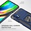 Ntech Hoesje geschikt voor Motorola G9 Plus Hoesje Heavy Duty Armor Hoesje Blauw - Hoesje geschikt voor Motorola G9 Plus Case Kickstand Ring cover met Magnetisch Auto Mount