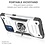 Ntech Hoesje geschikt voor Motorola G9 Plus Hoesje Heavy Duty Armor Hoesje Zliver - Hoesje geschikt voor Motorola G9 Plus Case Kickstand Ring cover met Magnetisch Auto Mount