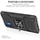 Ntech Hoesje geschikt voor Motorola G9 Plus Hoesje Heavy Duty Armor Hoesje Zwart - Hoesje geschikt voor Motorola G9 Plus Case Kickstand Ring cover met Magnetisch Auto Mount