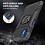 Ntech Hoesje geschikt voor Motorola G9 Plus Hoesje Heavy Duty Armor Hoesje Zwart - Hoesje geschikt voor Motorola G9 Plus Case Kickstand Ring cover met Magnetisch Auto Mount