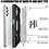 Ntech  Hoesje Geschikt Voor Samsung Galaxy A32 4G Hoesje Heavy Duty Armor Hoesje Zilver - Galaxy A32 4G Case Kickstand Ring cover met Magnetisch Auto Mount- Hoesje Geschikt Voor Samsung Galaxy A32 4G screenprotector 2 pack