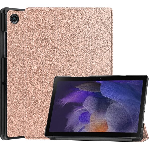 Ntech Hoes geschikt voor Samsung Galaxy Tab A8 – Samsung tab A8 (2021 / 2022) Trifold tablet hoes - Rosegoud