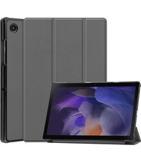 Ntech Samsung Galaxy Tab A8 Hoes Grijs - Samsung Tab A8 2021 hoes (10.5 inch) smart cover - Tab A8 2021 hoes 10.5 bookcase - hoes Samsung Tab A8 2021 - hoesje Samsung Galaxy Tab A8 2021