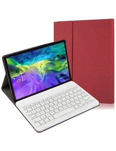 Ntech iPad 2018 hoes met toetsenbord Bordeaux - iPad 2017 hoes met toetsenbord Smart Keyboard Case Bluetooth Toetsenbord Hoesje - Ntech