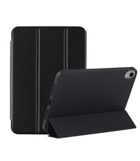 Ntech iPad Mini 6 hoes Zwart - iPad Mini 2021 hoes - iPad Mini 6 case cover - Hoes iPad Mini 6 bookcase - iPad Mini 6 hoesje soft Silicone smart cover