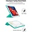 Ntech Hoes geschikt voor iPad Mini 4 Mint Groen - Hoes geschikt voor iPad Mini 2 / 3 hoes Trifold Smart cover - Hoes geschikt voor iPad Mini hoes - Hoes geschikt voor iPad Mini 5 hoes bookcase - Hoes geschikt voor iPad Mini 1/2/3 hoesje soft Silicone Trifold ca