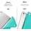 Ntech Hoes geschikt voor iPad Mini 4 Mint Groen - Hoes geschikt voor iPad Mini 2 / 3 hoes Trifold Smart cover - Hoes geschikt voor iPad Mini hoes - Hoes geschikt voor iPad Mini 5 hoes bookcase - Hoes geschikt voor iPad Mini 1/2/3 hoesje soft Silicone Trifold ca