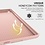 Ntech Hoes geschikt voor iPad Mini 4 Rosegoud - Hoes geschikt voor iPad Mini 2 / 3 hoes Trifold Smart cover - Hoes geschikt voor iPad Mini hoes - Hoes geschikt voor iPad Mini 5 hoes bookcase - Hoes geschikt voor iPad Mini 1/2/3 hoesje soft Silicone Trifold case