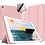 Ntech Hoes geschikt voor iPad Mini 4 Rosegoud - Hoes geschikt voor iPad Mini 2 / 3 hoes Trifold Smart cover - Hoes geschikt voor iPad Mini hoes - Hoes geschikt voor iPad Mini 5 hoes bookcase - Hoes geschikt voor iPad Mini 1/2/3 hoesje soft Silicone Trifold case