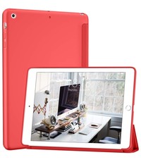 Ntech iPad Mini 4 hoes Rood - iPad Mini 2 / 3 hoes Trifold Smart cover