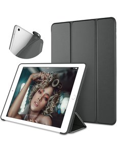 Ntech iPad Hoes 2018 - iPad 2017 Hoes Zwart - iPad hoes siliconen - iPad hoesje Soft smart cover - iPad 2018 Hoes - iPad 9.7 hoes - iPad hoesje Bookcase Trifold- Ntech