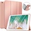 Ntech Hoes geschikt voor iPad 2017 / 2018 backcover Hoes Rosegoud - Hoes geschikt voor iPad 5e / 6e generatie - Hoes geschikt voor iPad siliconen - Hoes geschikt voor iPadje Soft smart cover - Hoes geschikt voor iPad 2018 Hoes - Hoes geschikt voor iPad 9.7 hoes