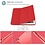 Ntech Hoes geschikt voor iPad 2017 / 2018 backcover Hoes Rood - Hoes geschikt voor iPad 5e / 6e generatie Hoes geschikt voor iPad siliconen - Hoes geschikt voor iPadje Soft smart cover - Hoes geschikt voor iPad 2018 Hoes - Hoes geschikt voor iPad 9.7 hoes - Hoe