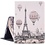 Ntech Hoes geschikt voor iPad 2018 Eiffeltoren Print - Hoes geschikt voor iPad 2017 - Hoes geschikt voor iPad 6e generatie trifold case - Hoes geschikt voor iPad 2018 hoes - Hoes geschikt voor iPad 2017 hoes - Hoes geschikt voor iPad 2018 book case smart cover