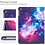 Ntech Hoes geschikt voor iPad 2018 Galaxy Print - Hoes geschikt voor iPad 2017 - Hoes geschikt voor iPad 6e generatie trifold case - Hoes geschikt voor iPad 2018 hoes - Hoes geschikt voor iPad 2017 hoes - Hoes geschikt voor iPad 2018 book case smart cover - Nte