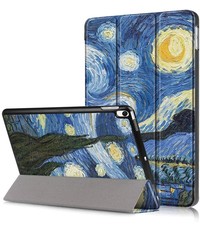 Ntech iPad hoes 2018 Sterrennacht Print - iPad hoes 2017 - iPad hoes 6e generatie trifold case- iPad 2018 hoes - iPad 2017 hoes -Hoes iPad 2018 book case smart cover - Ntech