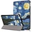 Ntech Hoes geschikt voor iPad 2018 Sterrennacht Print - Hoes geschikt voor iPad 2017 - Hoes geschikt voor iPad 6e generatie trifold case - Hoes geschikt voor iPad 2018 hoes - Hoes geschikt voor iPad 2017 hoes - Hoes geschikt voor iPad 2018 book case smart cover