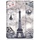 Ntech Hoes geschikt voor iPad 2018 Eiffeltoren Print - Hoes geschikt voor iPad 2017 - Hoes geschikt voor iPad 6e generatie trifold case - Hoes geschikt voor iPad 2018 hoes - Hoes geschikt voor iPad 2017 hoes - Hoes geschikt voor iPad 2018 book case smart cover