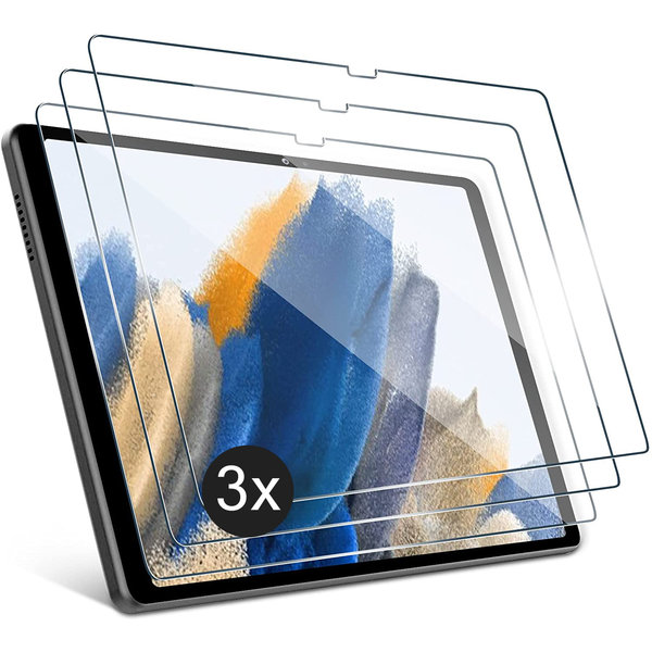 Ntech Screenprotector Geschikt voor Samsung Galaxy Tab A8 screenprotector - Screenprotector Geschikt voor Samsung Galaxy Tab A8 2021 tempered glass - 3 stuks