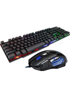 iMice iMice AN-300 - Gaming toetsenbord en muis - Qwerty - USB - LED Backlit - Zwart