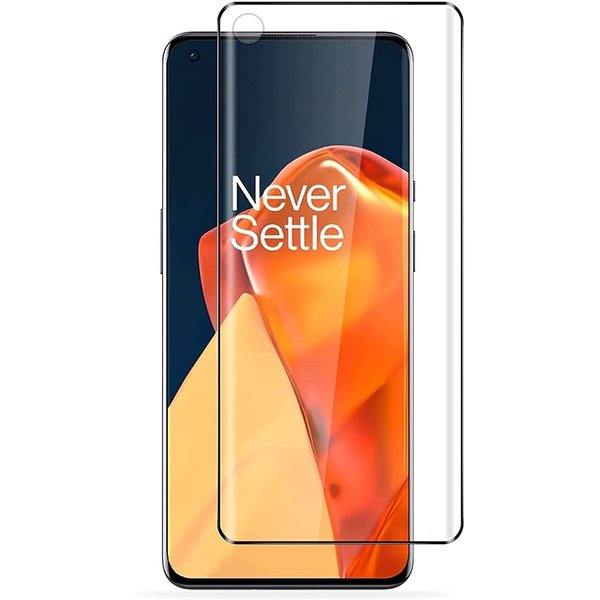 Ntech Screenprotector geschikt voor Oneplus 9 Pro Screenprotector Glas - Screenprotector geschikt voor Oneplus 9 Pro Beschermglas Gehard Full Screen Cover- Zwart