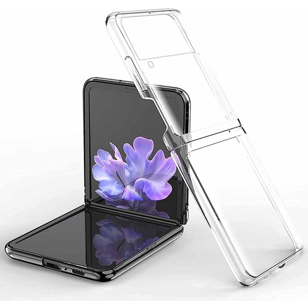 Ntech Hoesje Geschikt Voor Samsung Galaxy Z Flip 3 Hoesje Siliconen Shockproof - Hoesje Geschikt Voor Samsung Galaxy Z Flip 3 Transparant Shockproof cover - Hoesje Geschikt Voor Samsung Galaxy Z Flip 3 Case Anti Shock hoesje