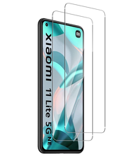 Ntech Xiaomi Mi 11 Lite Screenprotector - Xiaomi Mi 11 Lite 4G/5G Screenprotector Glas Gehard Tempered Glass - 2 Stuks