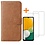 Ntech Hoesje Geschikt Voor Samsung Galaxy A13 5G / A04s hoesje bookcase Met 2x screenprotector beschermglas – Bruin