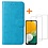 Ntech Hoesje Geschikt Voor Samsung Galaxy A13 5G / A04s hoesje bookcase Met 2x screenprotector beschermglas – Blauw