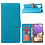 Ntech Hoesje Geschikt Voor Samsung Galaxy A13 5G / A04s hoesje bookcase Met 2x screenprotector beschermglas – Blauw