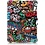 Ntech Geschikt voor Kobo Clara HD hoes Graffity Print Bookcase - Geschikt voor Kobo clara hd cover Smart case - Geschikt voor Kobo clara hoes- hoes Geschikt voor Kobo Clara HD - Kunstleer - Trifold Bookcase hoesje