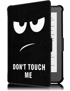 Ntech Kobo Clara HD hoes Dont Touch Print Bookcase - kobo clara hd cover Smart case - kobo clara hoes-  hoes Kobo Clara HD - Kunstleer -  Trifold Bookcase hoesje