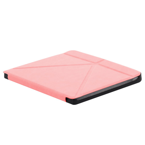 Ntech Geschikt voor Kobo Libra H20 hoesje Licht Roze - Geschikt voor Kobo libra h20 sleepcover - Geschikt voor Kobo ereader Libra H20 hoes Bookcase - Hoes voor Geschikt voor Kobo Libra h20 met Sluiting en Auto Sleep Functie