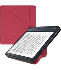 Ntech Kobo Libra H20 hoesje Wine Rood - kobo libra h20 sleepcover - kobo ereader Libra H20 hoes Bookcase - Hoes voor Kobo Libra h20 met Sluiting en Auto Sleep Functie