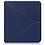 Ntech Geschikt voor Kobo Libra H20 hoesje Donker Blauw - Geschikt voor Kobo libra h20 sleepcover - Geschikt voor Kobo ereader Libra H20 hoes Bookcase - Hoes voor Geschikt voor Kobo Libra h20 met Sluiting en Auto Sleep Functie