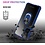 Ntech Hoesje Geschikt Voor Samsung Galaxy S21 hoesje - Premium Shock Proof hoesje transparant Blauw randen backcover case met kickstand - Hoesje Geschikt Voor Samsung Galaxy S21 hoesje met Ring houder / Ring vinger houder / standaard