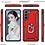 Ntech Hoesje Geschikt Voor Samsung Galaxy S21 FE Hoesje armor Met ring houder Rood - Hoesje Geschikt Voor Samsung Galaxy S21 FE hoes met Kickstand TPU backcover hoesje - Galaxy s21 FE screenprotector 2 pack