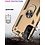 Ntech Hoesje Geschikt Voor Samsung Galaxy S21 FE Hoesje armor Met ring houder Goud - Hoesje Geschikt Voor Samsung Galaxy S21 FE hoes met Kickstand TPU backcover hoesje - Galaxy s21 FE screenprotector 2 pack