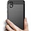 Ntech Hoesje Geschikt Voor Samsung Galaxy A01 Core hoesje Geborsteld Zwart  siliconen Carbon Fiber Optics - Brushed Silicone Colour TPU Cover  Screenprotector 2 pack