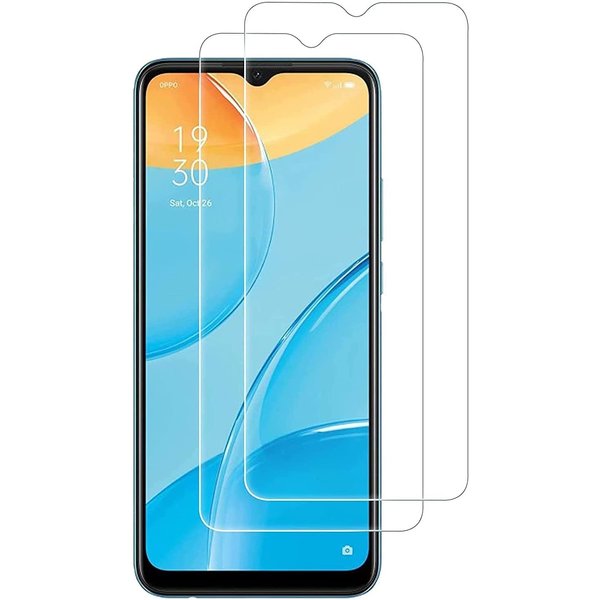 Ntech Screenprotector geschikt voor Oppo A15 Screenprotector - Screenprotector geschikt voor Oppo A15S screenprotector Tempered Glass - 2 Stuks