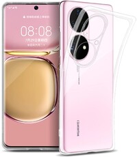 Ntech Huawei P50 Pro Hoesje Transparant Siliconen cover - Hoesje Huawei P50 Pro Transparant case