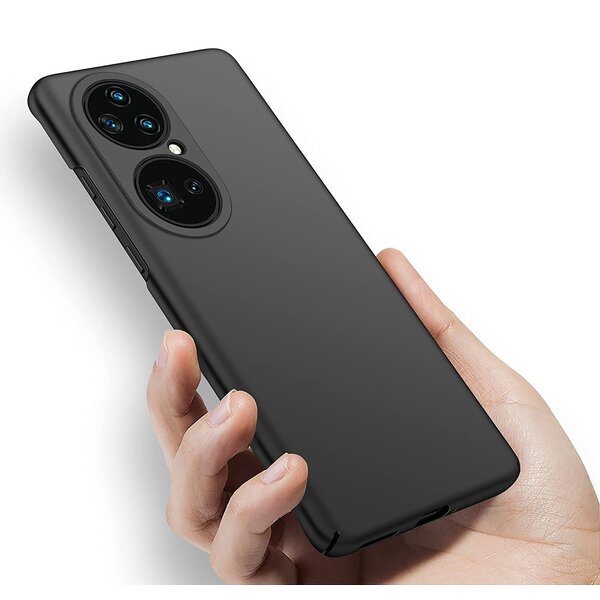 Ntech Huawei P50 Pro Hoesje colour Siliconen cover - Hoesje Huawei P50 Pro Tpu backcover hoesje Zwart