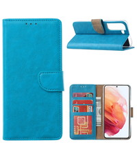 Ntech Samsung Galax S22 Hoesje BookCase Blauw