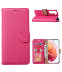 Ntech Samsung Galax S22 Hoesje BookCase Pink