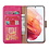Ntech Hoesje Geschikt Voor Samsung Galaxy S22 Hoesje BookCase Pink - Hoesje Geschikt Voor Samsung Galaxy s22 hoesje wallet case - Hoesje Hoesje Geschikt Voor Samsung Galaxy S22 bookcase - Galaxy S22 portemonnee hoesje book case cover