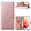 Ntech Hoesje Geschikt Voor Samsung Galaxy S22 Hoesje BookCase Rose Goud - Hoesje Geschikt Voor Samsung Galaxy s22 hoesje wallet case - Hoesje Hoesje Geschikt Voor Samsung Galaxy S22 bookcase - Galaxy S22 portemonnee hoesje book case cover
