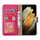 Ntech Hoesje Geschikt Voor Samsung Galaxy S22 Ultra Hoesje BookCase Pink - Hoesje Geschikt Voor Samsung Galaxy s22 Ultra hoesje wallet case - Hoesje Hoesje Geschikt Voor Samsung Galaxy S22 Ultra bookcase - Galaxy S22 Ultra portemonnee hoesje book case cover