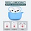Ntech Airpod 3 hoesje Silicone Case Blauw - AirPods 3 Case Siliconen Hoes - AirPods 3 Hoes Cover
