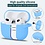 Ntech Airpod 3 hoesje Silicone Case Blauw - AirPods 3 Case Siliconen Hoes - AirPods 3 Hoes Cover